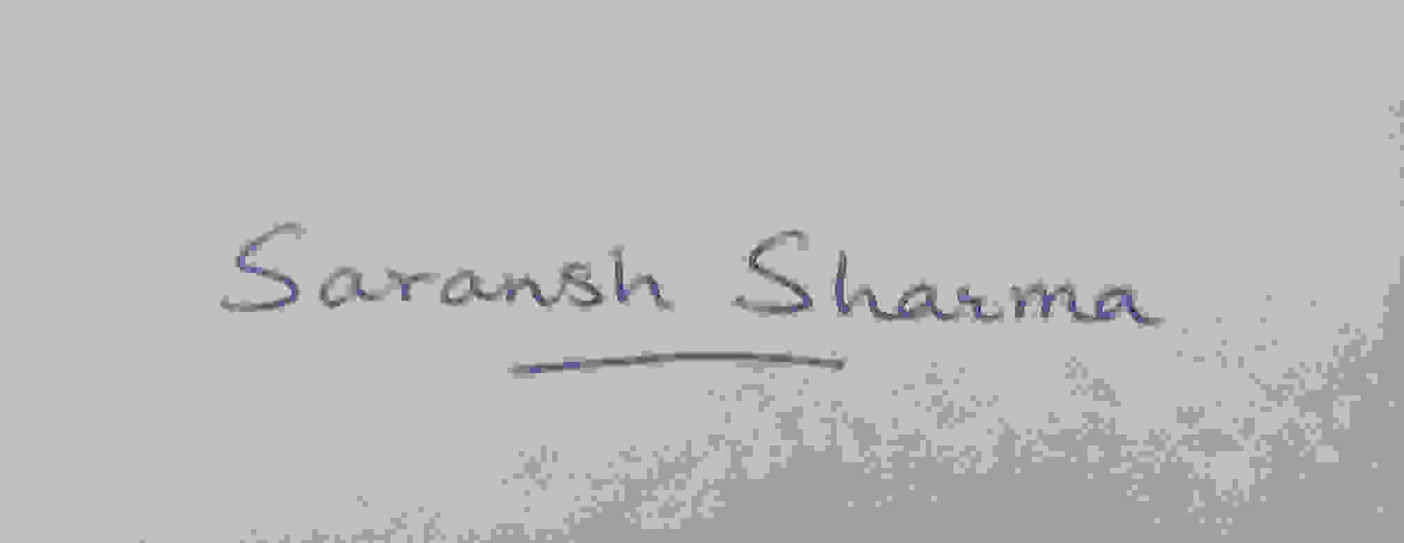 saransh sharma